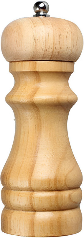 KitchiNest Manual Salt and Pepper Mill with Adjustable Coarseness Wooden Squeeze Mill(Brown, Pack of 1)