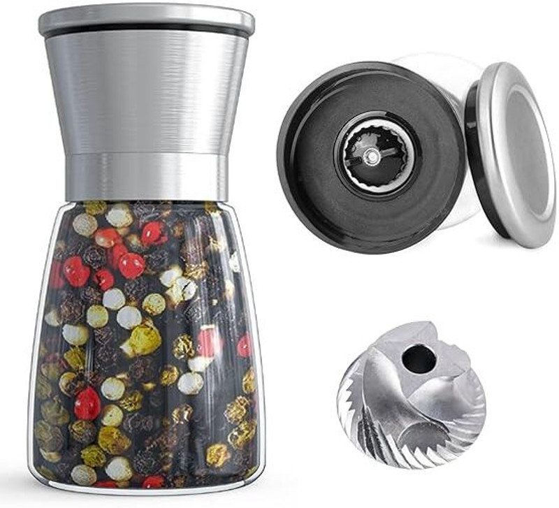 chapo chapo Stainless Steel Squeeze Mill(Silver, Pack of 2)