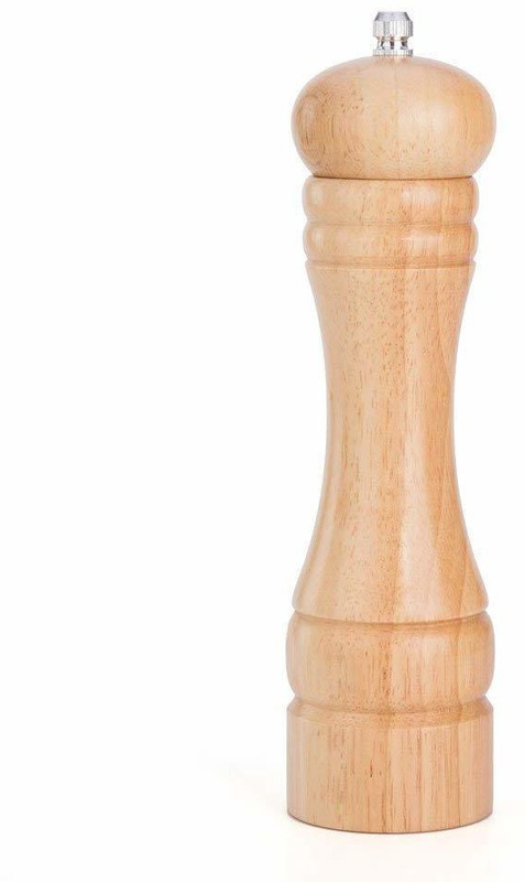TRIVYOM Wooden Salt & Pepper Grinder Mixer And Ceramic Crusher Wooden Pepper Mill Wooden Traditional Pepper Mill(Brown, Pack of 1)
