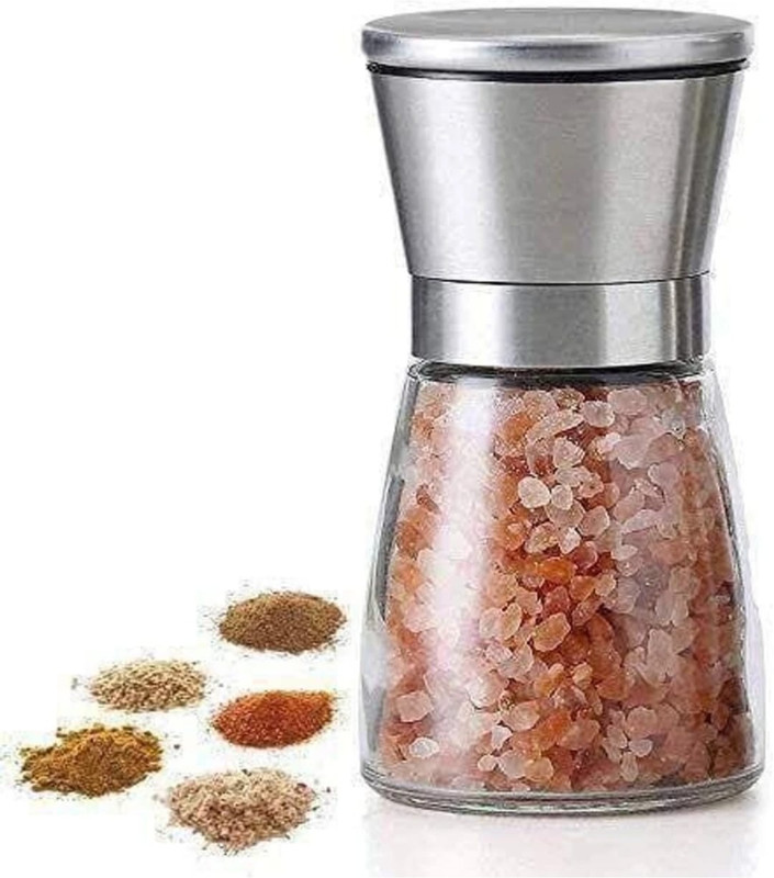 sgv Mini Pepper Mill Silver Plastic Traditional Pepper Mill(Silver, Pack of 1)