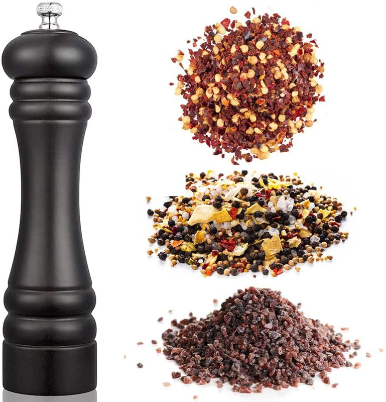 himakshi export Wooden, Stainless Steel Traditional Pepper Mill(Brown, Pack of 1)