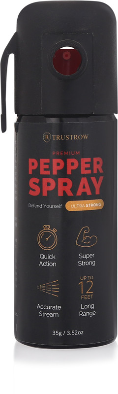 TRUSTROW 4 X Ultra Strong Pepper Spray Self Defense with Hand Grip Pepper Stream Spray Pepper Stream Spray