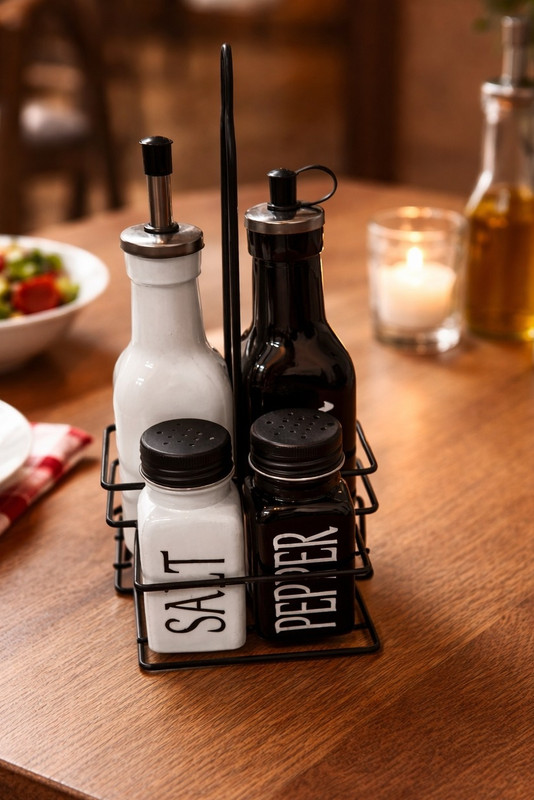 HABIB INC 4 piece set of salt and pepper set Pepper Gun