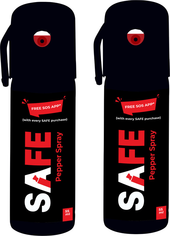 Safe SAFE Self Defence Pepper Spray With SOS App, 55 ml Pepper Stream Spray