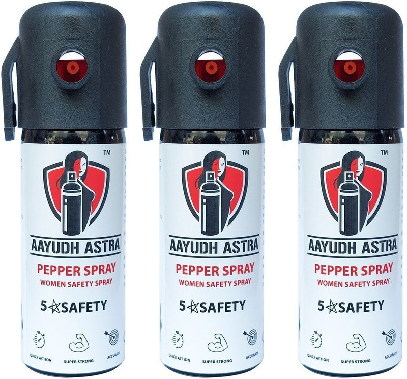 Aayudh Astra Chilli Pepper Spray For Women Safety 2 Pack | 50 ML Each Bottle Pepper Stream Spray