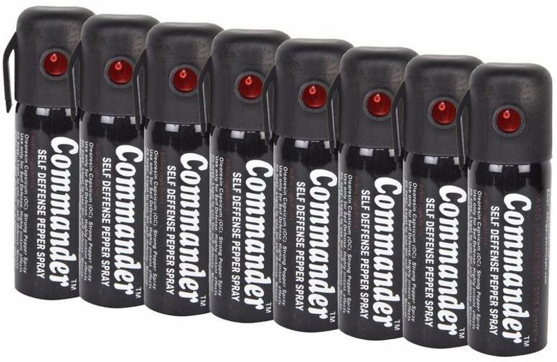 COMMANDER Women Safety Self Defence upto 10 feet Range Dispensable Pepper Stream Spray