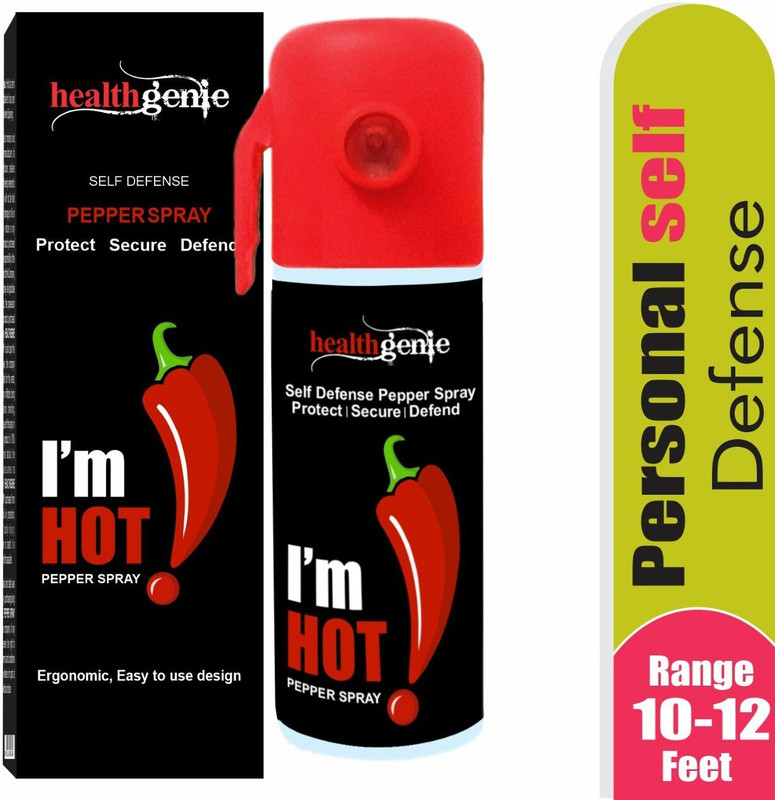 Healthgenie Pepper Spray For Self Defence, Protection & Safety For Men & Women | Upto 12 Feet Range 55 mL / 35 Grams Dispensable Pepper Gun