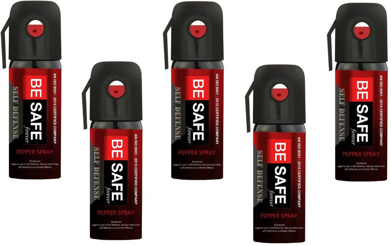 BE SAFE Forever Police/Military DRDO Approved Self Defence for Women Pack of 1 Pepper Stream Spray