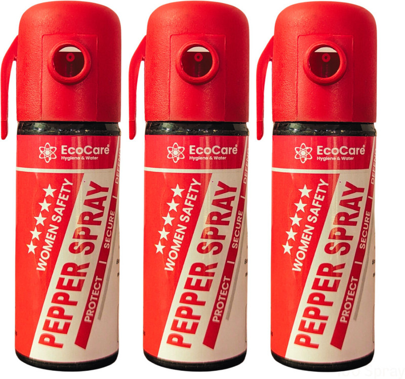EcoCare Self Defence and Protection women Pepper Spray for Safety |Pack of 3| Pepper Foam Spray