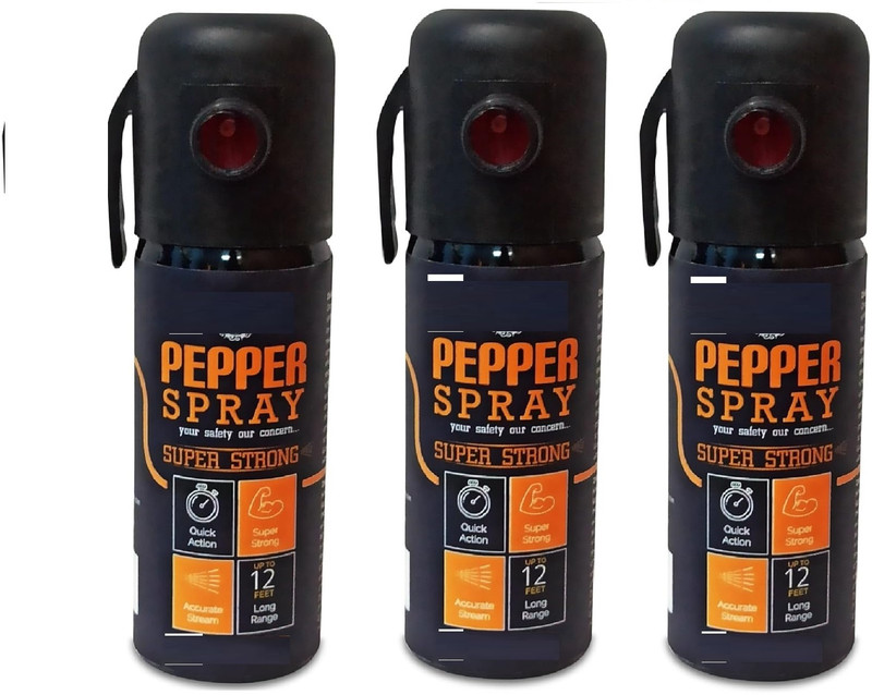 LAVITRA Women Self Defence Pepper Spray for Safety 60ml Each (Pack of 4) Pepper Stream Spray