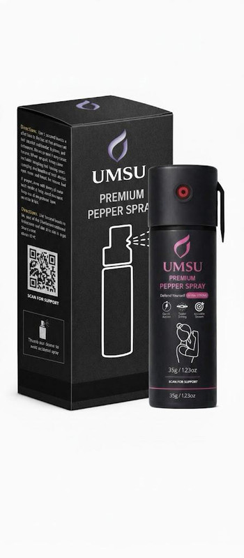 TRUSTROW Ultra Strong Pepper Stream Spray 60 ml Protection and Self Defence for Women , Men and Girls Pepper Stream Spray