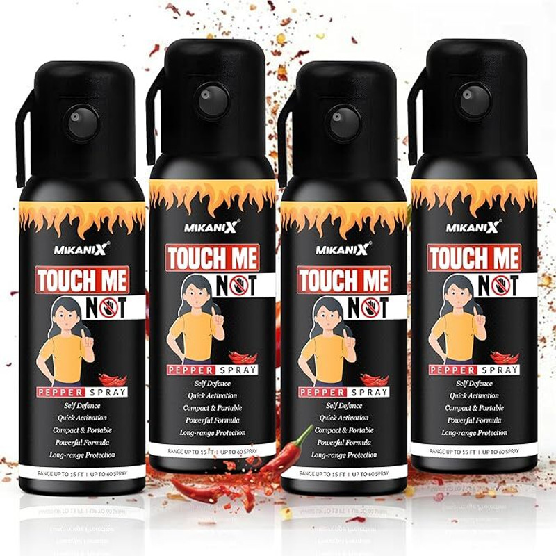 BRXR Ultra Strong Pepper Safety Device For Women's Self Defense Protection 240 ML Pepper Foam Spray
