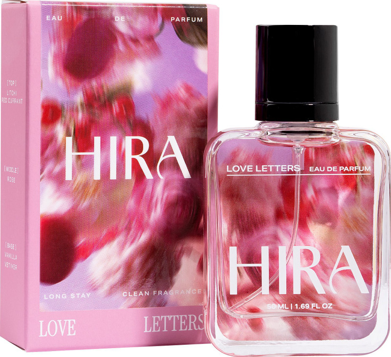 HIRA Love Letters Perfume | Long Lasting Fragrance Fruity Floral & Vanilla Scent Eau de Parfum  -  50 ml(For Women)