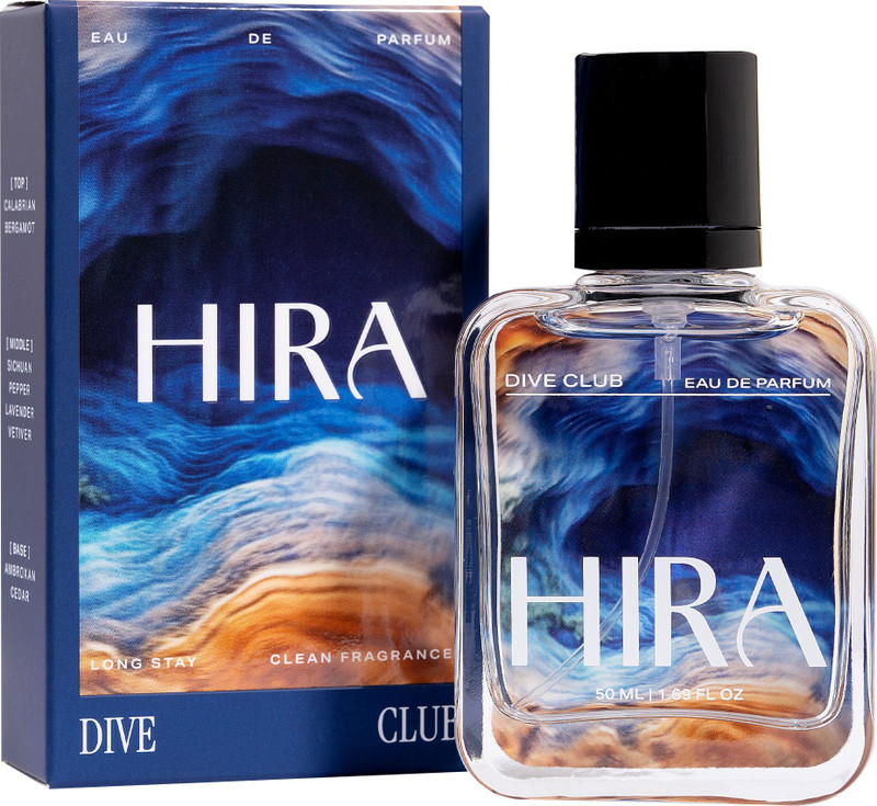 HIRA Dive Club Perfume for Man |Long Lasting Smell |Woody, Spicy Fresh & Strong Scent Eau de Parfum  -  50 ml(For Men)