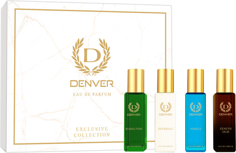 DENVER Luxury Collection Unisex Gift Pack (20ml x 4) Perfume  -  80 ml(For Men & Women)