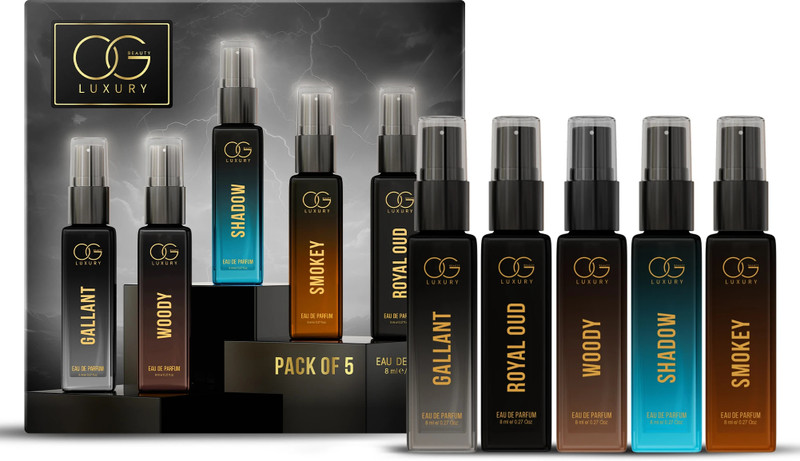 OG BEAUTY Luxury Perfume Gift Set for Men | 5 Eau De Parfum Scents | Long-Lasting Eau de Parfum  -  40 ml(For Men)