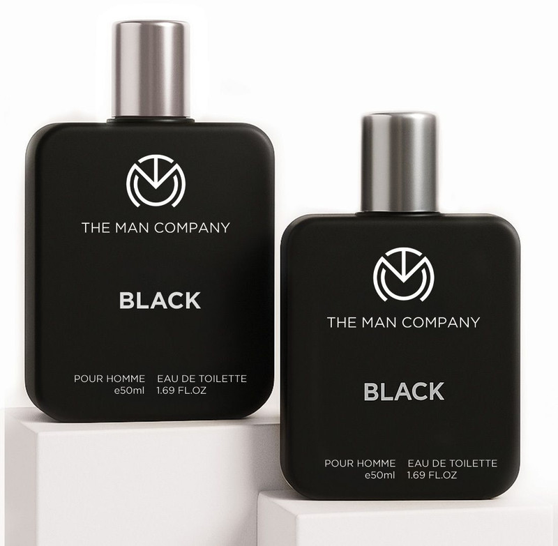 THE MAN COMPANY Black EDT Perfume For Men (Pack of 2, 50ml each) Long Lasting Perfume Body Spray Eau de Toilette  -  100 ml(For Men)