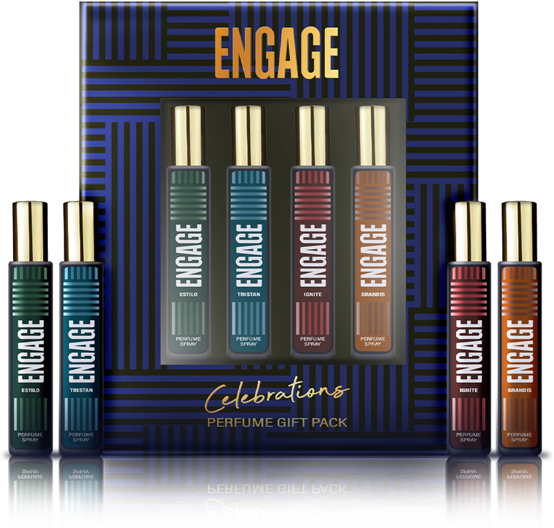 Engage Gift Set Celebrations Perfume Spray, Long Lasting Wedding Hamper by ITC (25mlx4) Perfume  -  100 ml(For Women)