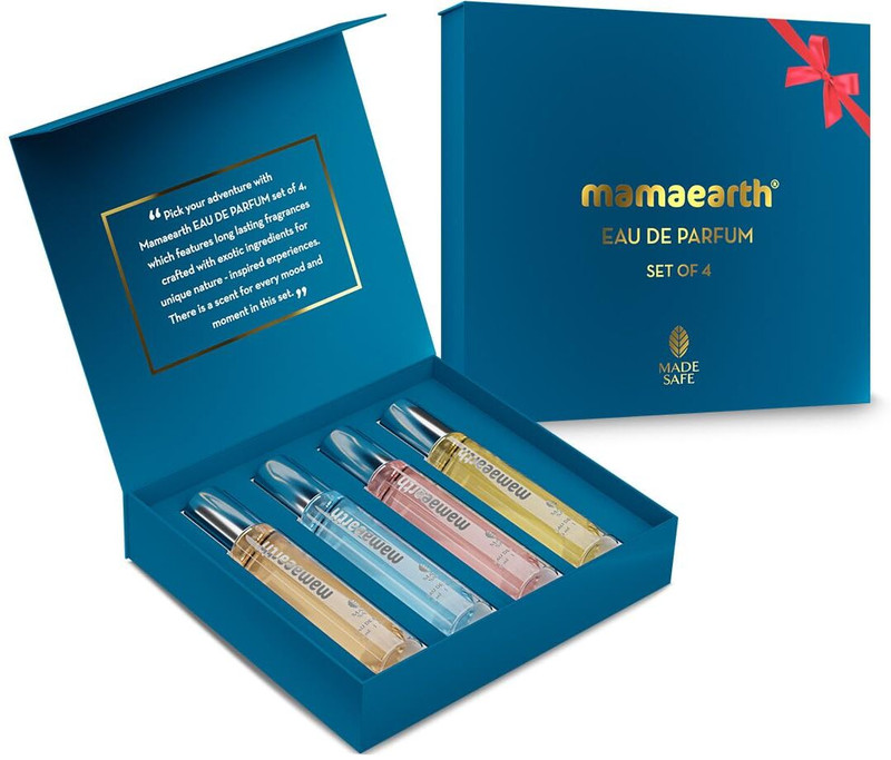 Mamaearth Set of 4 | Travel-Friendly Pack | Premium & Long-Lasting Fragrances Eau de Parfum - 60 ml(For Men & Women)