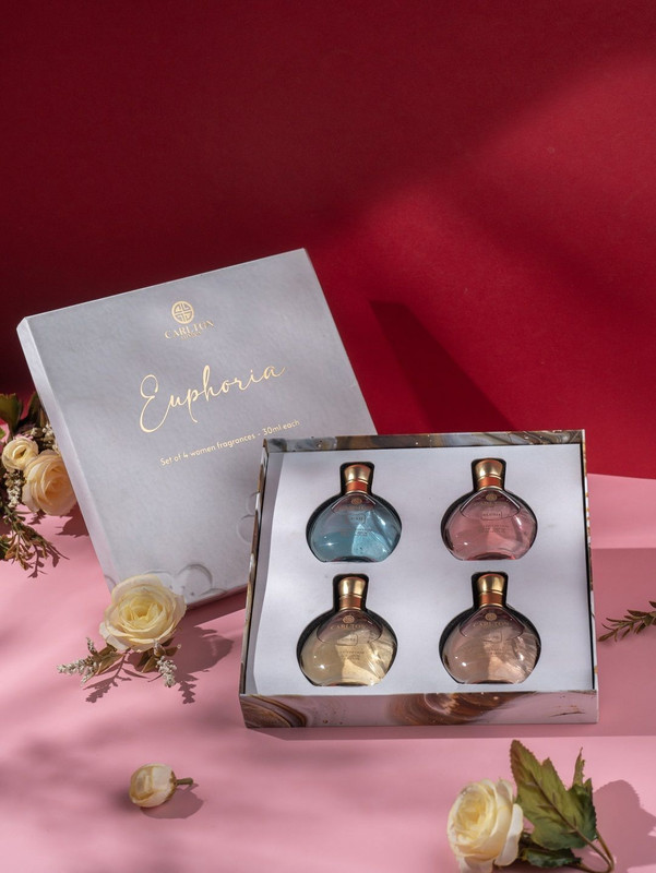 CARLTON LONDON Euphoria Women Perfume Gift Set of 4-30 ml each |120 ml Gift Pack Eau de Parfum - 120 ml(For Women)