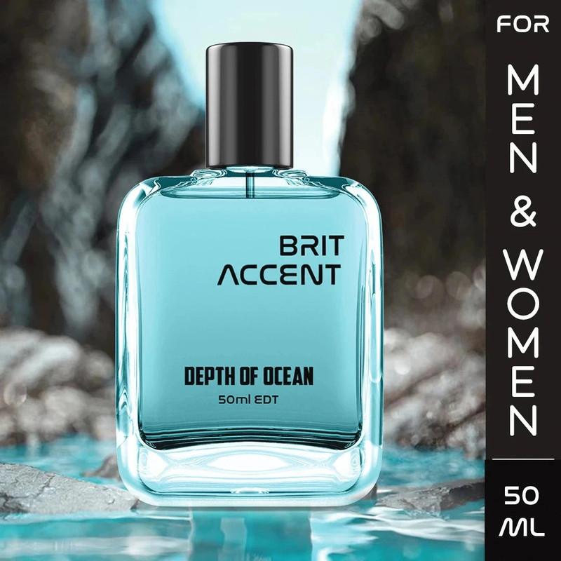 BRIT ACCENT |Depth of Ocean| Long-Lasting|Premium |Specially Currated for Unisex| Eau de Toilette - 50 ml(For Men & Women)