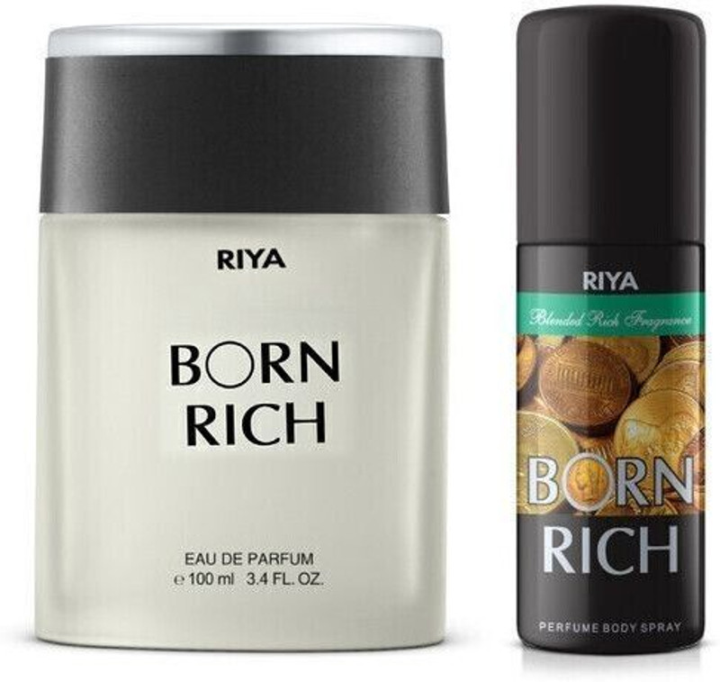 RIYA Born Rich Perfume 100 ML & Born Rich Deo 40 ML | Pack of 2 Eau de Parfum  -  140 ml(For Men)