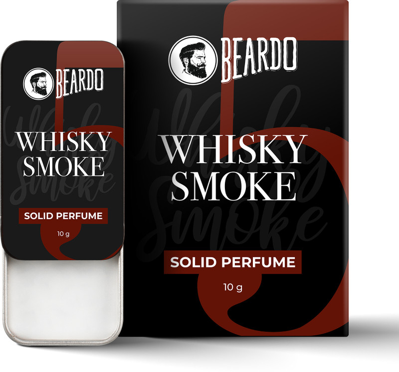 BEARDO Whisky Smoke Solid Wax Perfume | Easy to use | Long Lasting Fragrance Finest Wax Eau de Parfum  -  10 ml(For Men)