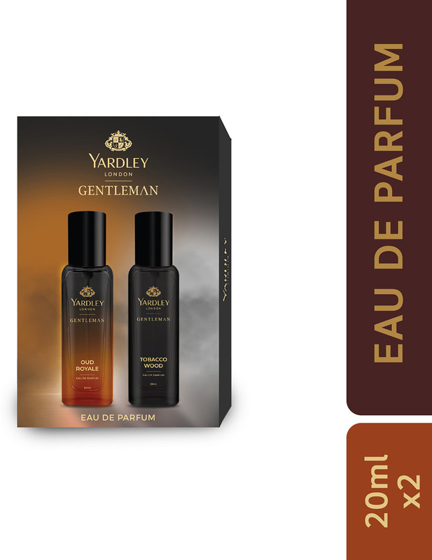 Yardley London Tobacco Wood & Oud Royale Combo Premium Gift for Men (20 ml 2) Eau de Parfum - 40 ml(For Men) Yardley London Tobacco Wood & Oud Royale Combo Premium Gift for Men (20 ml 2) Eau de Parfum - 40 ml(For Men)