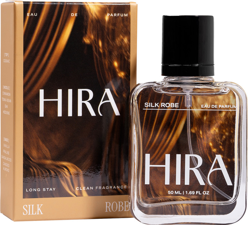HIRA Silk Robe Long Lasting Perfume| Best with Cognac|Vanilla|Warm|Sensual Fragrance Eau de Parfum  -  50 ml(For Women)