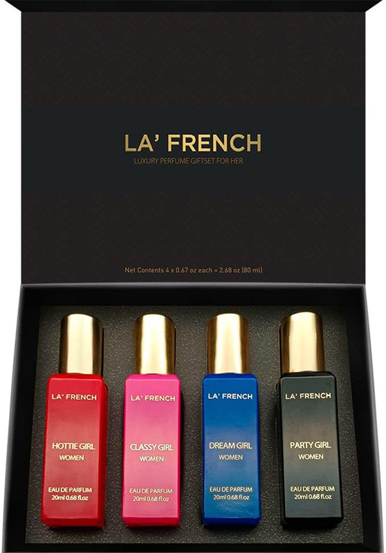 La French Luxury Giftset For Her 4 x 20ml Eau de Parfum - 80 ml(For Women)