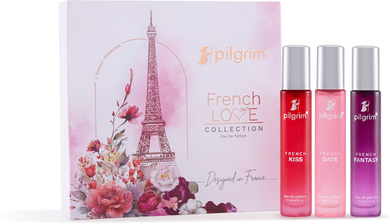 Pilgrim The French Love Collection Perfume EDP Gift Set For Women Designed in France Eau de Parfum - 51 ml(For Women)