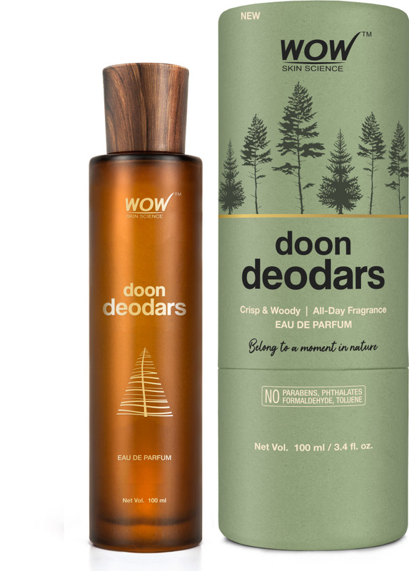 wow skin science Eau De Parfum Doon Deodars – Long Lasting & Unisex Perfume Eau de Parfum – 100 ml (For Men & Women)