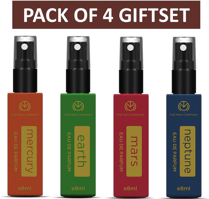 THE MAN COMPANY Premium Perfume GiftSet of 4 (8ml each) Perfume – 32 ml (For Men)