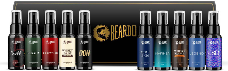 BEARDO Legendary Assorted Perfume Gift Set for Men | Long Lasting Fragrances | 7 x 8 ml Eau de Parfum - 56 ml(For Men & Women)