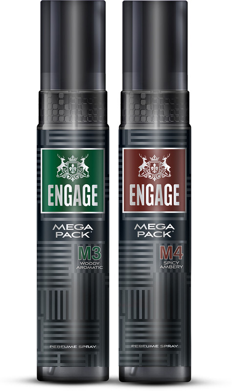 Engage M3 + M4 Perfume Spray Mega Pack Combo for Men 160ml x2 Perfume  -  320 ml(For Men)