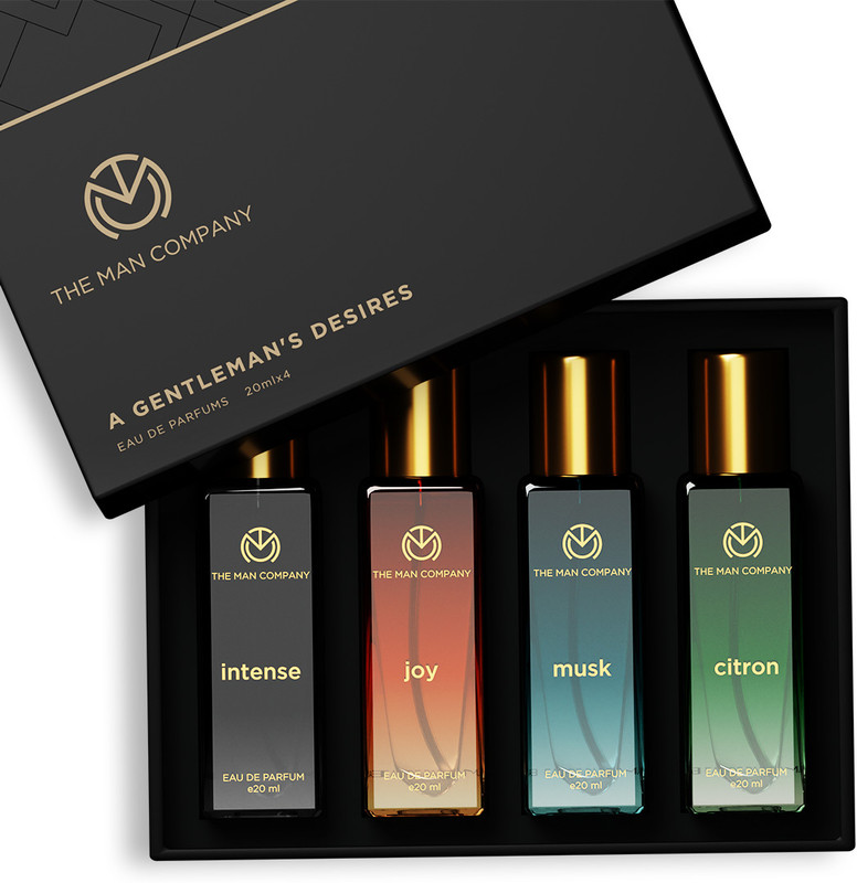 THE MAN COMPANY Perfume for Men Gift Set - 4*20ml | A Gentleman's Desire | Long-Lasting Premium Eau de Parfum  -  80 ml(For Men)