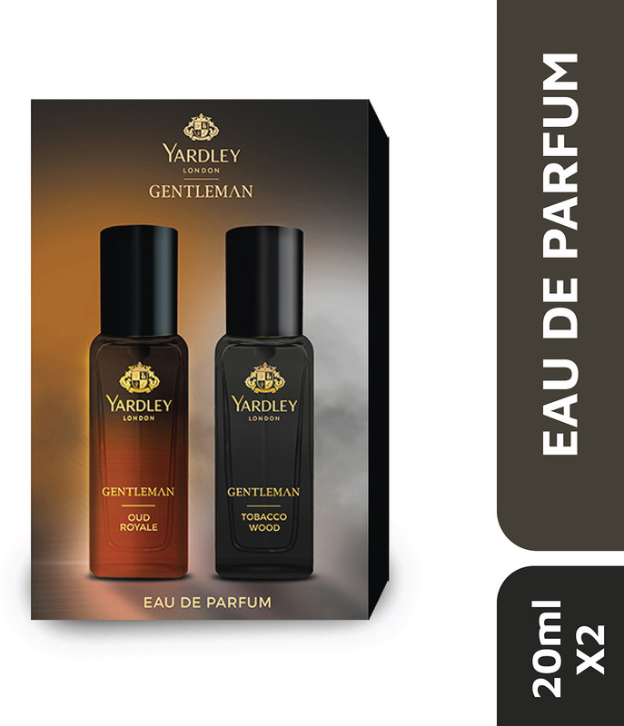 Yardley London Tobacco Wood & Oud Royale Combo Premium Gift for Men (20 ml 2) Eau de Parfum  -  40 ml(For Men)