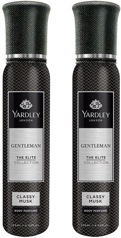 Yardley London Gentleman Classy Musk No Gas Body Perfume  -  240 ml(For Men)