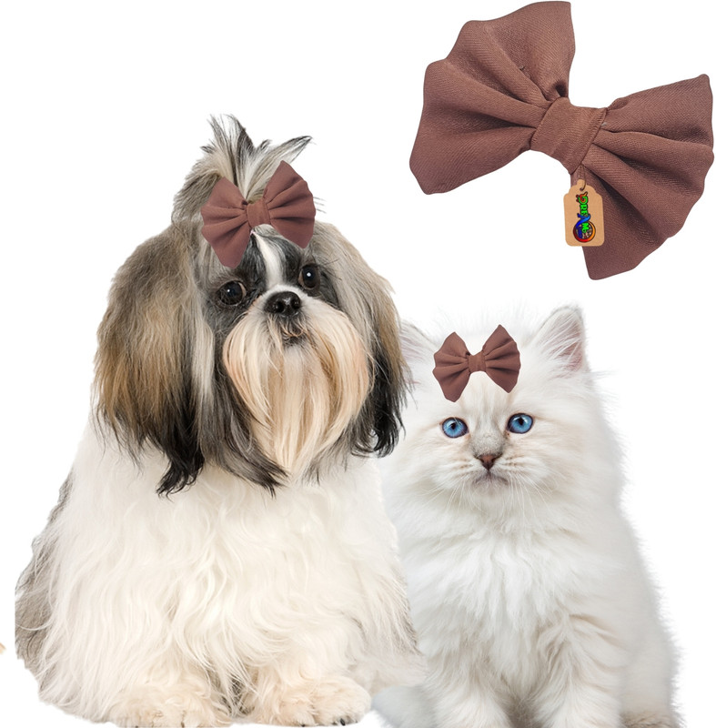 DreamAuro Bow for Dog, Cat(Brown)