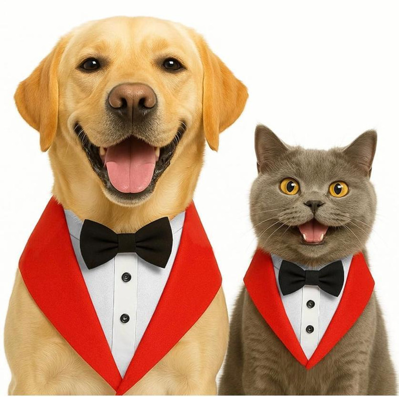 PetoLake Tuxedo for Cat, Dog, Mouse, Rabbit, Hamster(Multicolor)