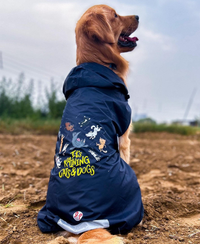 Lana Paws Raincoat for Dog(Navy Blue)