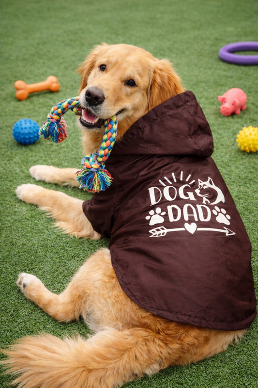Pupmeo Raincoat for Dog(Brown)