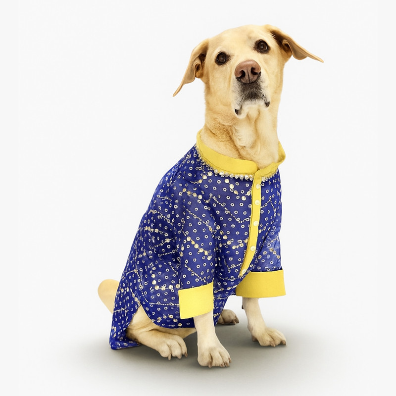 Dog-O-Bow Costume for Dog, Cat(Blue)