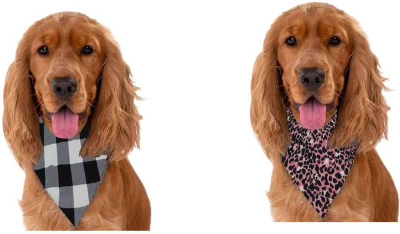 PAWPOURRI Bandana for Cat, Dog(Black, pink)