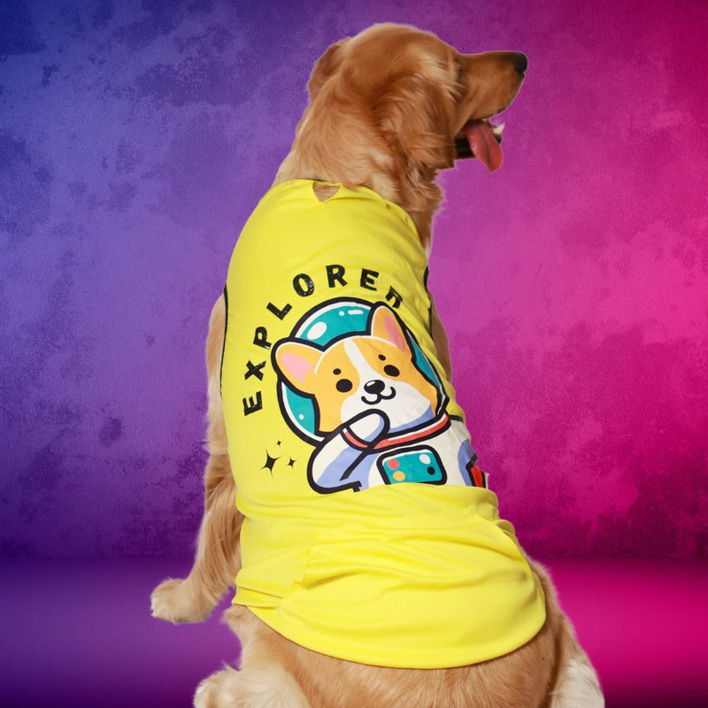 Pawrels T-shirt for Dog(cool yellow)