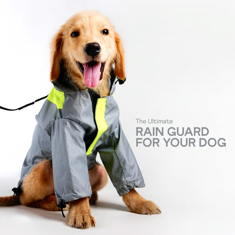 Barks & Wags Raincoat for Cat, Dog(BLACK)