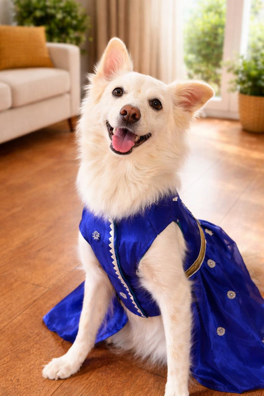HEER FASHION Frock for Dog(PURPLE)