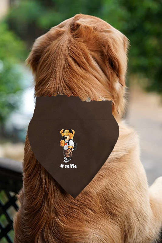 LaVichitra Bandana for Dog, Cat(Brown)