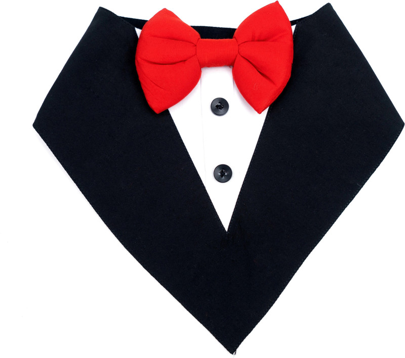 Dog-O-Bow Tuxedo, Bandana for Dog(Black)