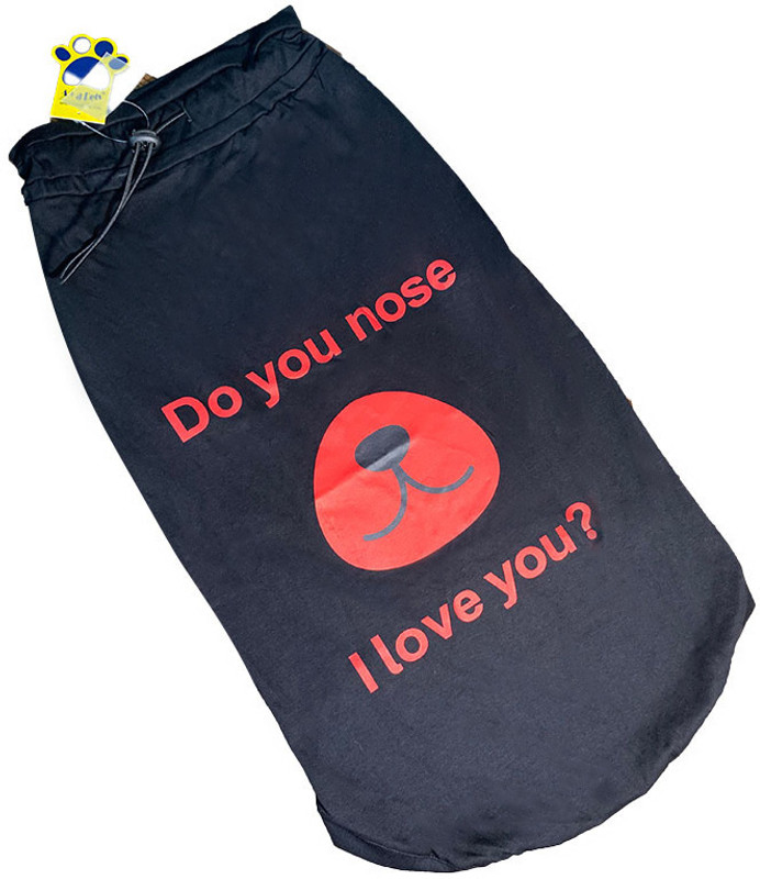 A+a pets T-shirt, Anti-stress T-shirt for Dog, Cat(Red ILU, XS)